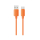 Kabel USAMS Kabel 3A Silicone Fast Charging USB-C pomarańczowy